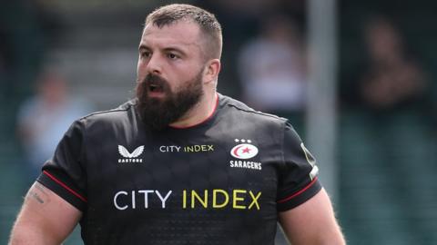 Saracens prop Alec Clarey