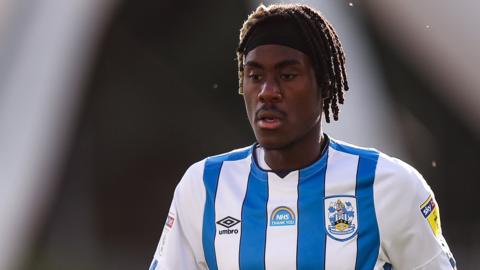 Trevoh Chalobah playing for Huddersfield on loan from Chelsea