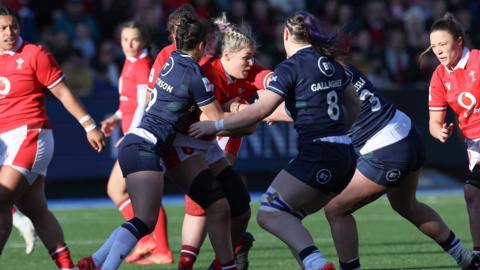 Scotland in action against Wales