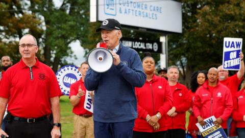 Joe Biden at UAW strike