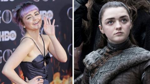 Maisie Williams and Arya Stark