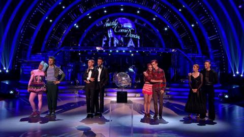 The finalists of Strictly Come Dancing