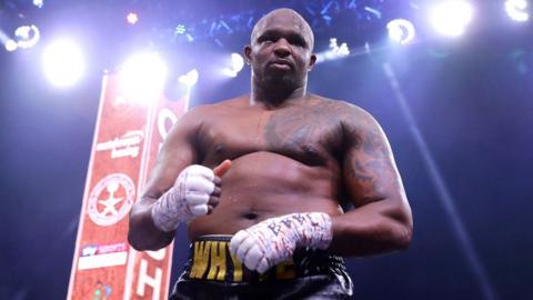 Dillian Whyte after a fight