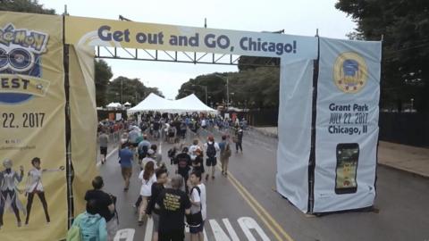 Fans had hoped to catch rare Pokemon at the event in Chicago's Grant Park