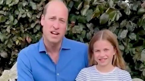 Prince William and Charlotte