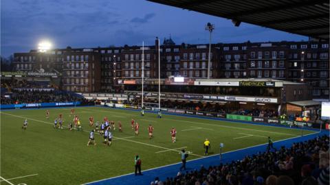 Cardiff play at the Arms Park