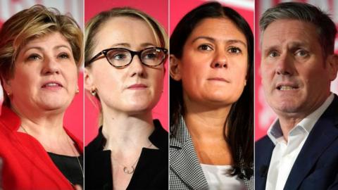 Emily Thornberry, Rebecca Long-Bailey, Lisa Nandy and Sir Keir Starmer