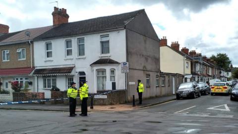 Scene of the stabbing in Broad Street