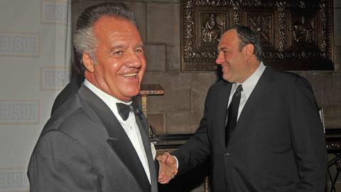 Sirico, pictured with James Gandolfini