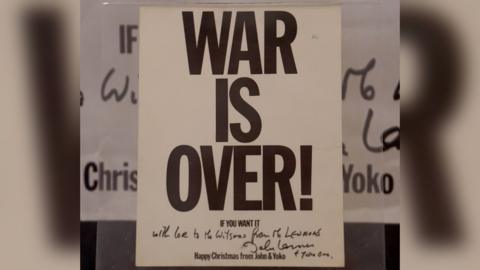 War Is Over! Christmas card