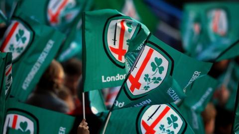 London Irish flags