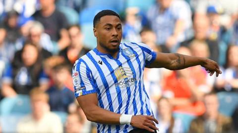 Akin Famewo playing for Sheffield Wednesday at Hillsborough