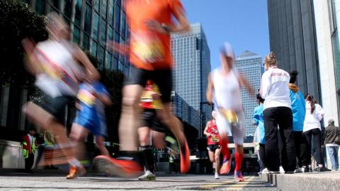 London Marathon runners