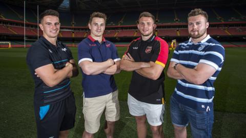 Owen Watkin, Jonathan Davies, Elliot Dee, Owen Lane