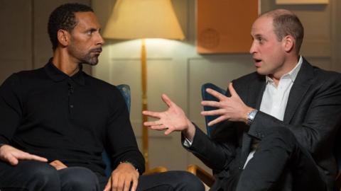 Rio Ferdinand and Prince William