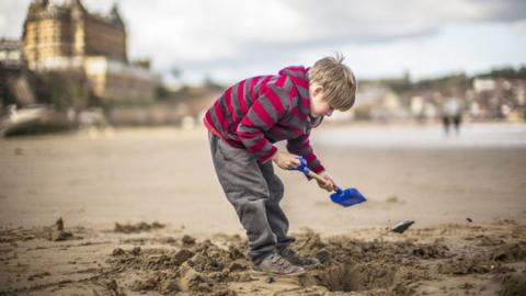 boy on beach