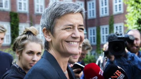 File pic of Margrethe Vestager from 2014