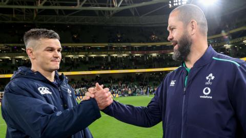 Johnny Sexton and Andy Farrell