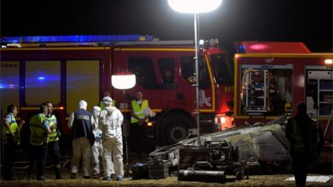 The accident happened on the A7 highway in south-west France on Monday