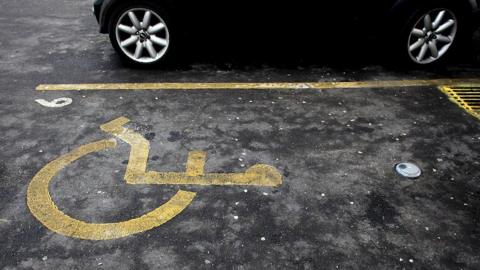 Disabled parking space