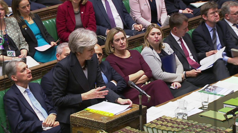 Theresa May at Prime Minister's Questions