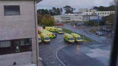 Ambulances outside RCHT
