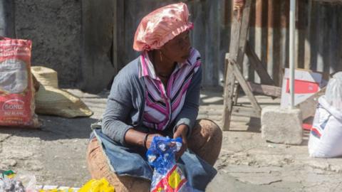 Woman in Port-au-Prince, Haiti