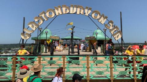 Glastonbury on sea pier