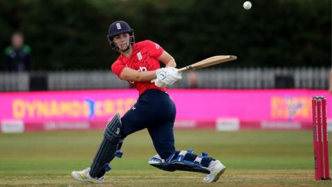 Nat Sciver batting for England