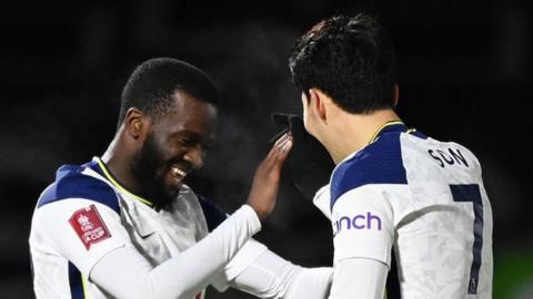 Tanguy Ndombele and Son Heung-min