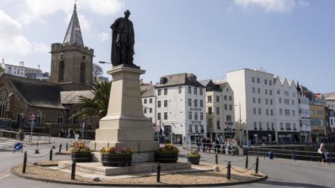 Shot of St Peter Port in Guernsey