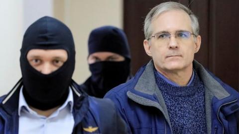 Former US Marine Paul Whelan being escorted into Moscow court, 24 Oct 19