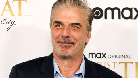 Chris Noth poses during the red carpet premiere of the "Sex and The City" sequel