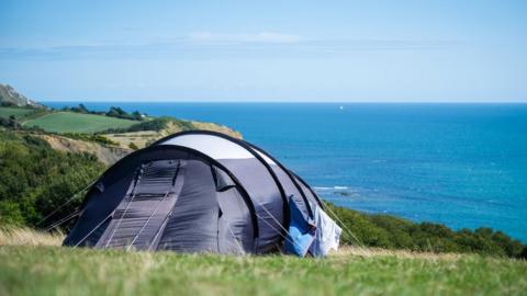 Camping on the Dorset coast - generic