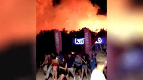 Fire at Fresh Island festival, Croatia