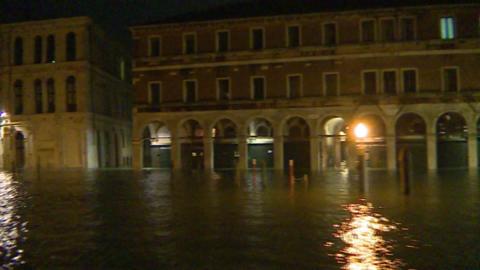 Flooded street in Venice