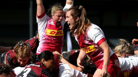 Harlequins celebrate