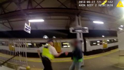 Attack on rail staff