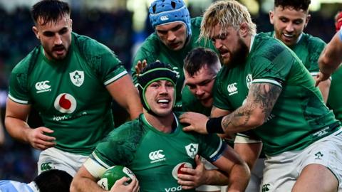 Ireland congratulate Caelan Doris