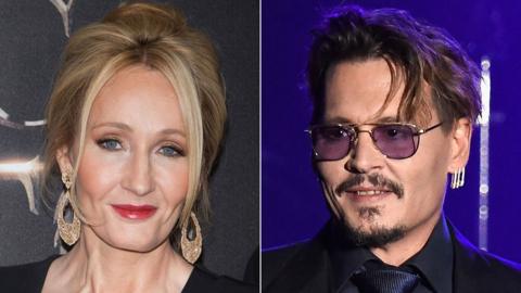 JK Rowling and Johnny Depp