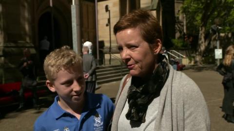 Woman and child in Sydney