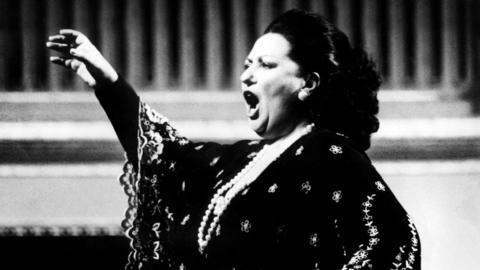 Montserrat Caballe performing in Vienna in 1979