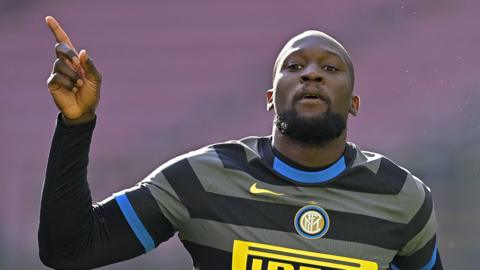 Romelu Lukaku in action for Inter Milan