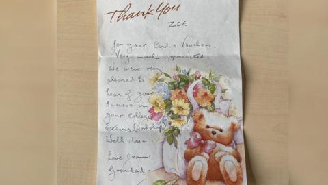 Thank you letter