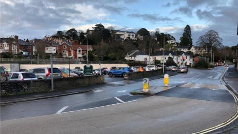 Car park on Queen's Road, Newton Abott