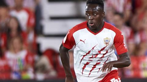 Arvin Appiah in action for Almeria