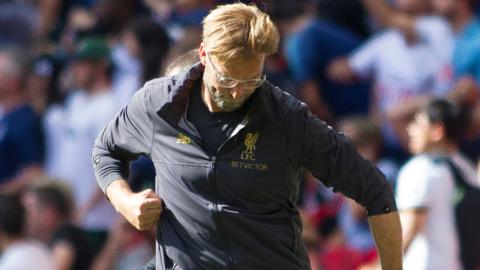 Jurgen Klopp celebrates