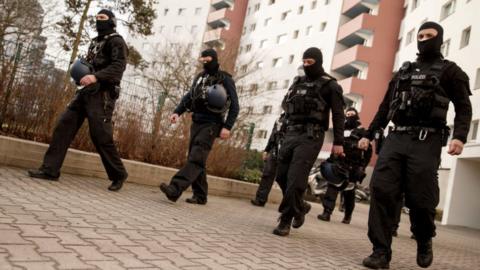 German anti-terror police in Berlin