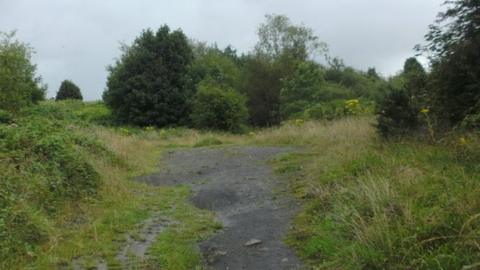 Abandoned site behind Trallwn Road