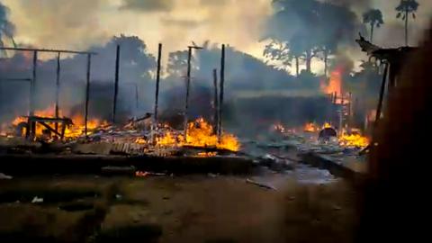 Villages in Cameroon are on fire.